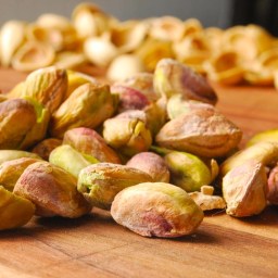Pistachio Cake with Honey Vanilla Buttercream